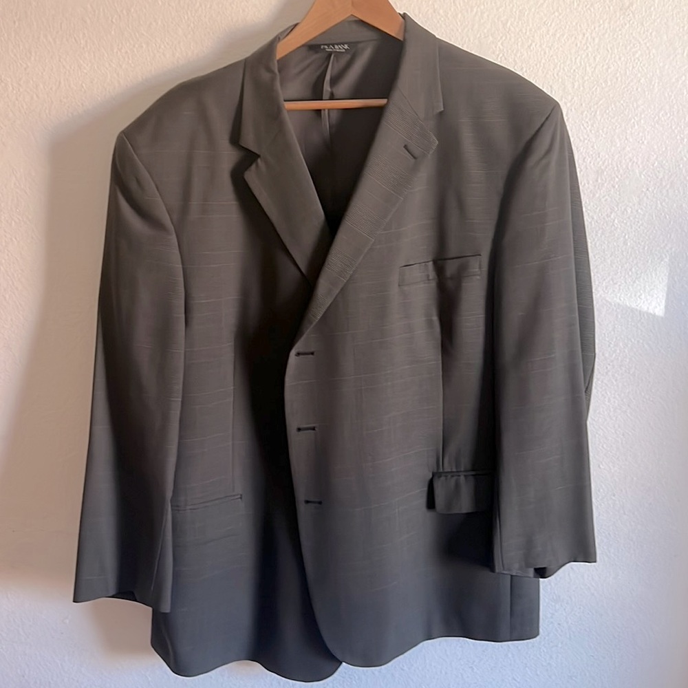 Jos A Banks Wool blazer plaid brown size 52R